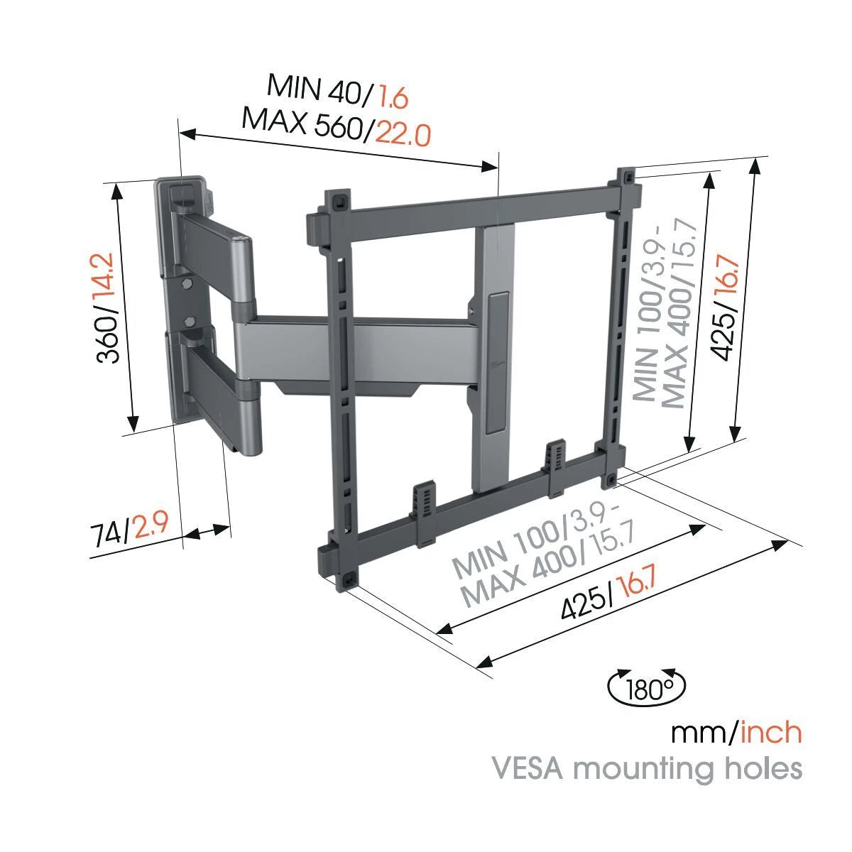Vogel's TVM 5445 Elite Full Motion, 32-65"