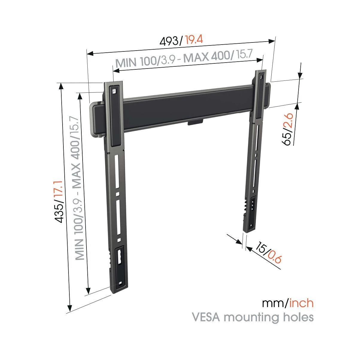 Vogel's TVM 5405 Veggfeste flatt, 32-77"