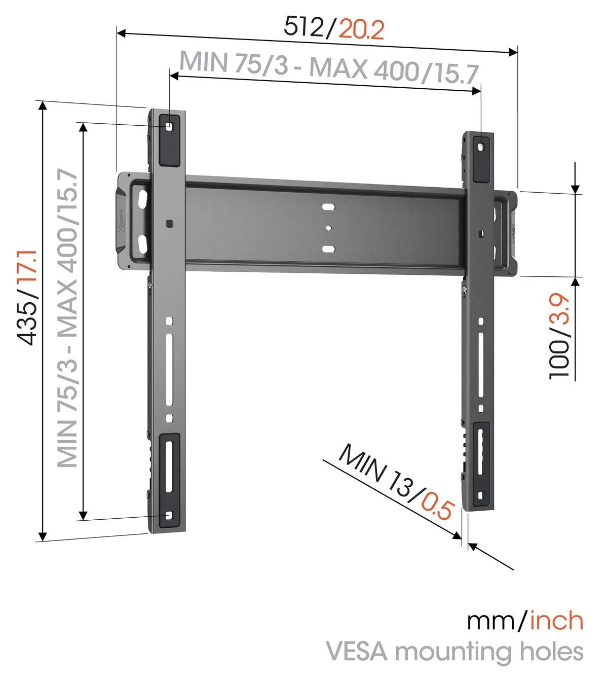 Vogel's TVM 5505 Veggfeste flatt, 32-77"